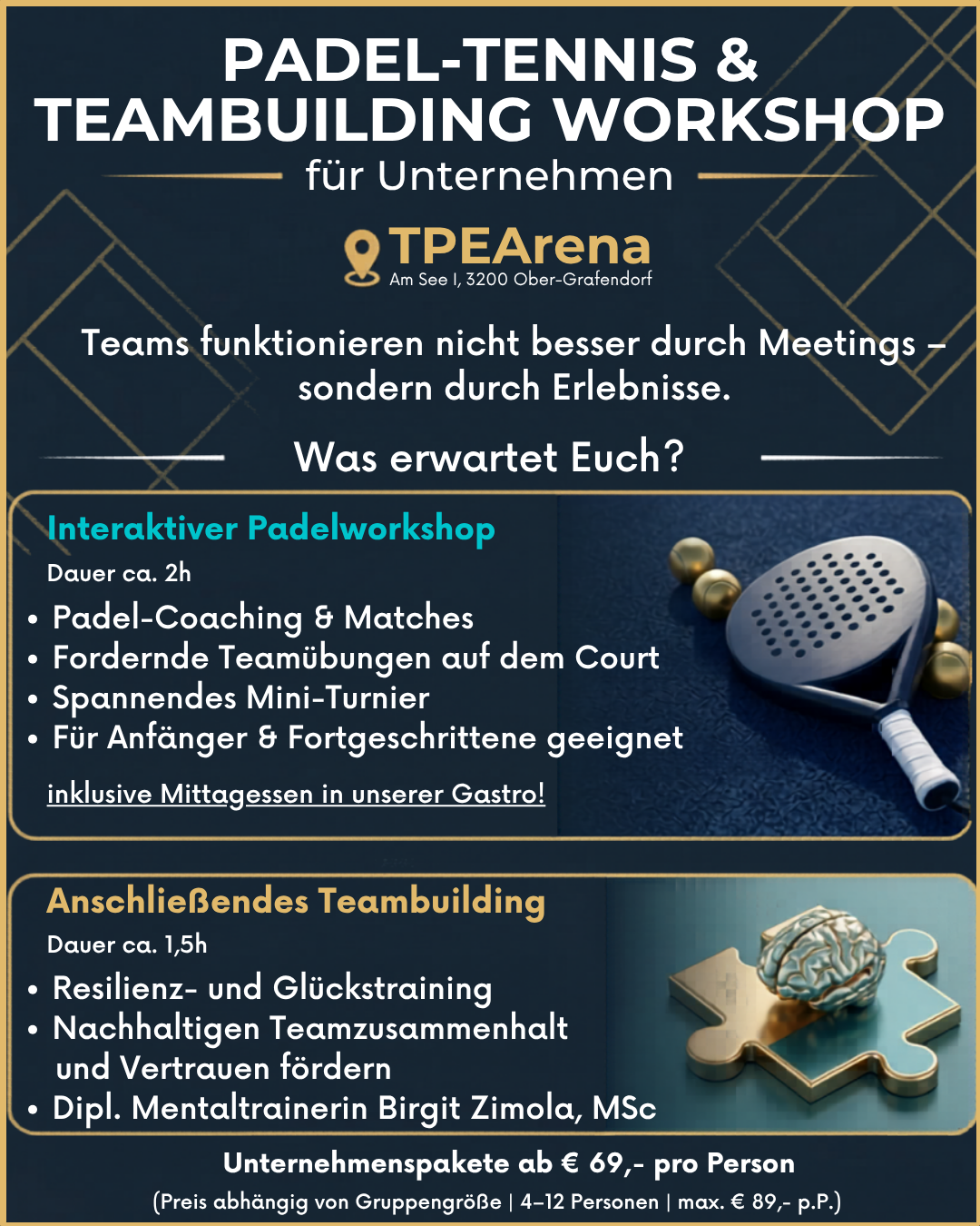 Padel Tennis & Teambuilding Workshop