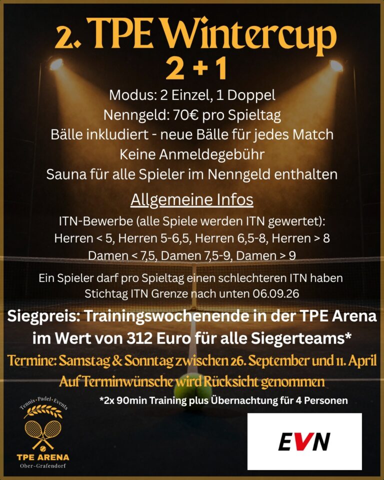 Wintercup 2+1 in der TPE Arena